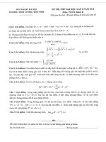 Đề thi thử ĐH khối A, A1, B và D THPT Lương Thế Vinh lần 1