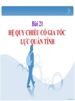 hệ quy chiếu có gia tốc