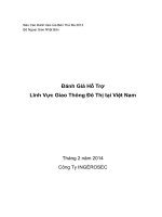 Đánh Giá Hỗ Trợ Lĩnh Vực Giao Thông Đô Thị tại Việt Nam