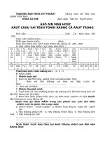 ĐỀ THI TÍNH TOÁN ĐỘNG CƠ   đề 1  BÁCH KHOA ĐÀ NẴNG