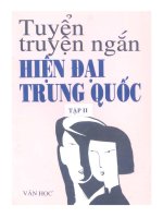 tuyển tập truyện ngắn trung quốc nhiều tác giả