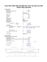 Đồ án thiết kế dầm BTCT dự ứng lực tiết diện chữ I kéo trước