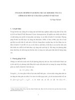 Ứng dụng mô hìnhh SVAR trong việc xác định hiệu ứng của chính sách tiền tệ và dự báo lạm phát ở việt nam