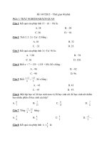 Bài tập chuyên đề phân số