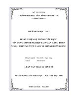 hoàn thiện hệ thống xếp hạng tín dụng doanh nghiệp tai ngân hang tmcp ngoai thương viêt nam chi nhánh kiên giang