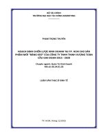 hoạch định chiến lược kinh doanh tại tp  hcm cho sản phẩm mới băng keo của công ty tnhh thịnh vượng toàn cầu giai đoạn 2015   2020