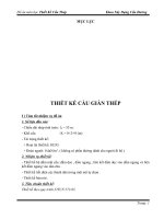 Đồ Án Thiết Kế Cầu Dàn Thép L=55m (Kèm Bản Vẽ CAD)