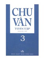 chu văn toàn tập tập 3