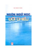 ngôn ngữ học đối chiếu  bùi mạnh hùng