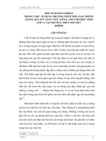 MỘT SỐ KINH NGHIỆM ỨNG DỤNG PHƯƠNG PHÁP THỂ LOẠI VÀO VIỆC DẠY VIẾT CHO HỌC SINH