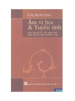 âm vị học và tuyến tính suy nghĩ về các định đề của âm vị học đương đại  cao xuân hạo