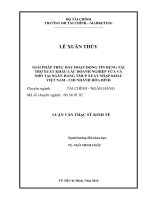 giải pháp thúc đẩy hoạt động tín dụng tài trợ xuất khẩu các doanh nghiệp vừa và nhỏ tại ngân hàng tmcp xuất nhập khẩu việt nam   chi nhánh hòa bình