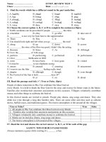 Kiểm tra tiếng Anh thí điểm 7