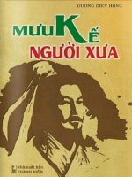 mưu kế người xưa  dương diên hồng