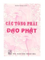 các tông phái đạo phật