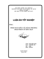 TÍNH TOÁN kết cấu BẰNG PHƯƠNG PHÁP PHẦN tử hữu hạn