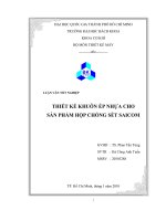 THIẾT kế KHUÔN ép NHỰA CHO  sản PHẨM hộp CHỐNG sét SAICOM