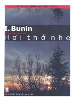 truyện ngắn chọn lọc hơi thở nhẹ của   i  bunin