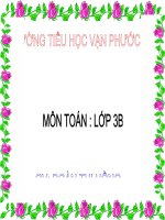 bài giảng toán lớp 3 nhân só có hai chữ sốvới số có một chữ số