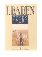tuyển tập tác phảm văn học của nhà văn nga  baben