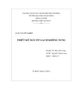 THIẾT kế máy ép GẠCH KHÔNG NUNG