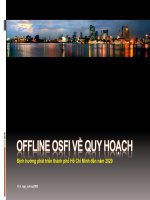 Định hướng phát triển quy hoạch TP. Hồ Chí Minh đến năm 2020