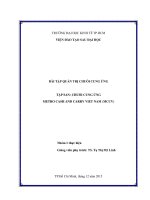 Chuỗi cung ứng của metro cash and carry việt nam (mccv)