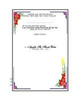 sáng kiến kinh nghiệm lựa chọn biện pháp thích hợp để dạy bài bảng các số từ 1 đến 100 