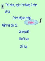 bài giảng chính tả lớp 3 tuần 5 tiết 2 mùa thu của em