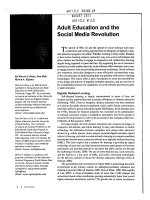 Adult Education and the Social Media Revolution