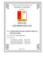 Thiết kế phần mềm gửi và nhận tin nhắn trên điện thoại di động