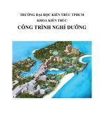BÀI TẬP CHUYÊN ĐỀ NGHỈ DƯỠNG KIẾN TRÚC