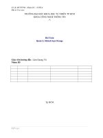 Bài toán quản lý khách sạn orange