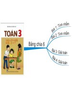 bài giảng toán lớp 3bài bảng chia 6