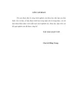 luận văn thạc sĩ  Đảng bộ tỉnh quảng ninh lãnh đạo phát triển kinh tế nông nghiệp từ năm 2001 đến năm 2010