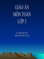 bài giảng toán lớp 3 luyện tập tuần 13