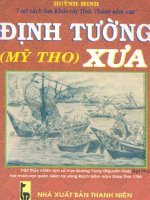định tình mỹ tho xưa  tập sách sưu khảo các tỉnh thành năm xưa