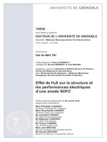 Ảnh hưởng của h2s lên cấu trúc và tính năng điện hóa của anốt pin nhiên liệu oxit rắn SOFC part 1