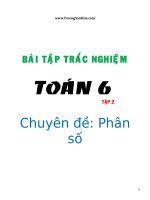 Chuyên đề Phân Số (Toán NC 6)