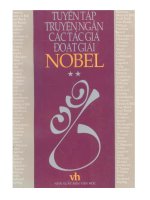 tuyển tập truyện ngắn các tác giả đạt giải nobel
