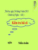 bài giảng chính tả lớp 3 tuần 6 bài tập làm văn