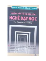 những yếu tố cơ bản của nghề dạy học  j m banner