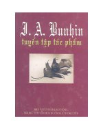 tuyển tập tác phẩm của nhà văn bunin