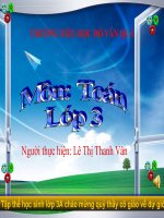 bài giảng toán lớp 3 chia hai số có hai chữ số cho số có một chữ số