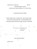 TRUYỀN THÔNG NÂNG CAO KIẾN THỨC, THỰC HÀNH SỬ DỤNG NƯỚC NGỌT Ở TRẺ EM TIỂU HỌC A TẠI THÀNH PHỐ HÀ NỘI NĂM 20142015 NHẰM GÓP PHẦN GIẢM TỶ LỆ THỪA CÂN BÉO PHÌ