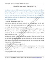 Căn bản về hệ thống quan sát bằng camera CCTV