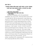 Chế tạo chai đựng nước, vỏ bút bi, bồn nước