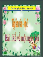 bài giảng tập làm văn tuần 26 kể về một ngày hội