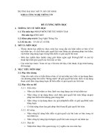 ĐỀ CƯƠNG MÔN HỌC NHẬP MÔN TRÍ TUỆ NHÂN TẠO