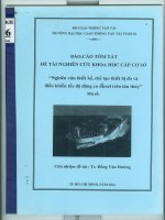Nghiên cứu sử dụng phương pháp đánh giá bằng trắc nghiệm khách quan tại trường đại học giao thông vận tải thành phố hồ chí minh